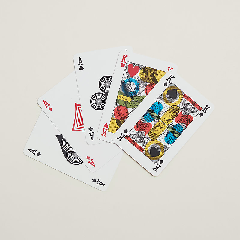 Set of 2 Lithographie Equestre bridge playing cards | Hermès